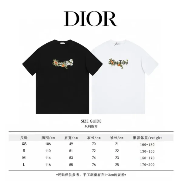Dior New Embroidered T-shirt - Image 9