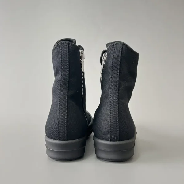 Rick Owens DRKSHDW with horizontal stripes, high cut, thick hole, frenulum, blackhead. - Image 5