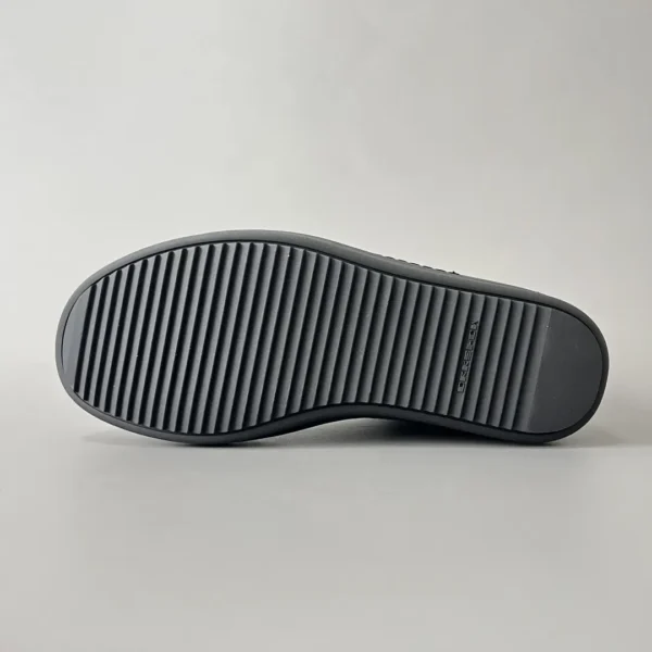 Rick Owens DRKSHDW with horizontal stripes, high cut, thick hole, frenulum, blackhead. - Image 6