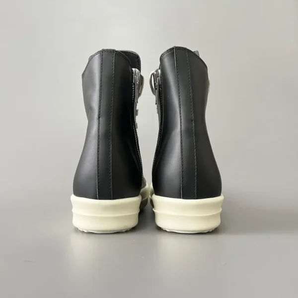 Rick Owens high top lace up leather Converse. - Image 5