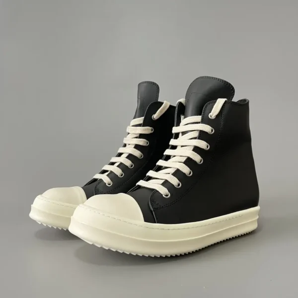 Rick Owens high top lace up leather Converse.