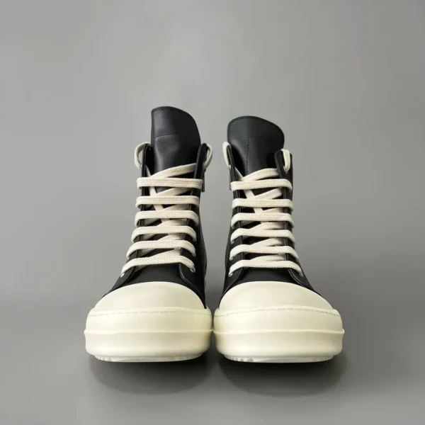 Rick Owens high top lace up leather Converse. - Image 2