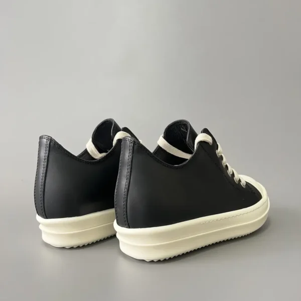 Rick Owens Low cut lace up leather Converse. - Image 4