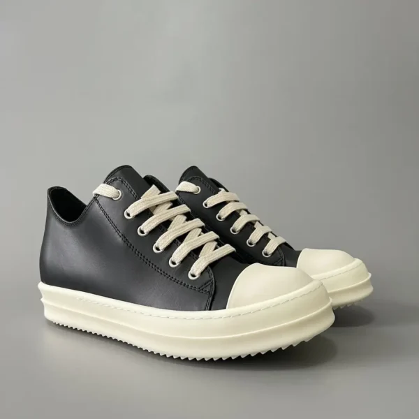 Rick Owens Low cut lace up leather Converse. - Image 3