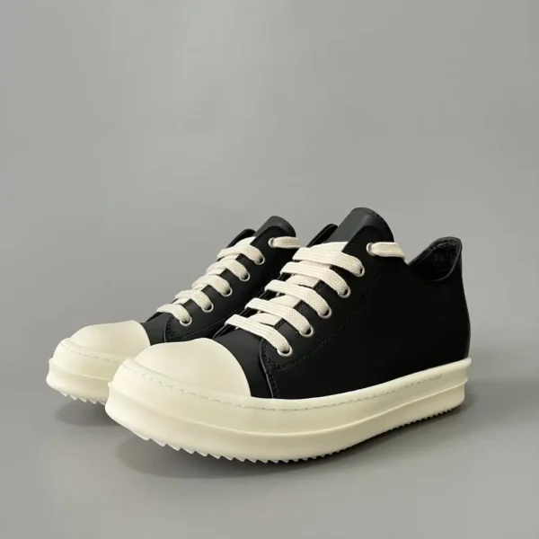 Rick Owens Low cut lace up leather Converse.