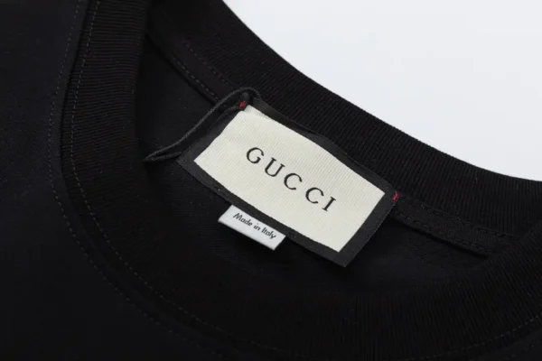 GUCCI/Gucci 23SS Double G Interlocking Vintage Logo Classic Couple T-shirt - Image 7