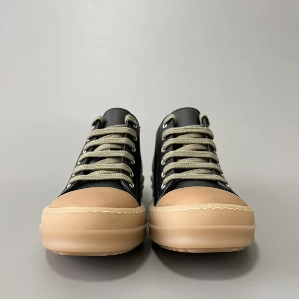 Rick Owens Low cut lace up black apricot Converse. - Image 2