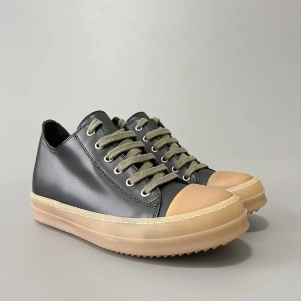 Rick Owens Low cut lace up black apricot Converse. - Image 3