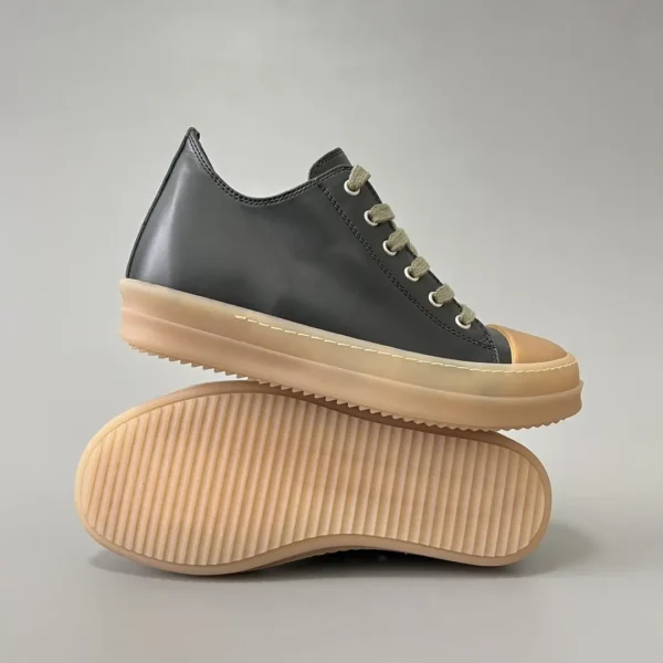 Rick Owens Low cut lace up black apricot Converse. - Image 6