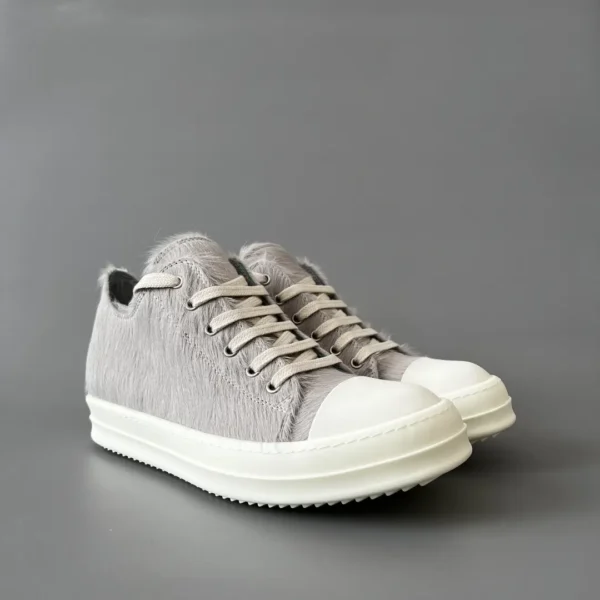 Rick Owens gray horsehair Low cut tie. - Image 3