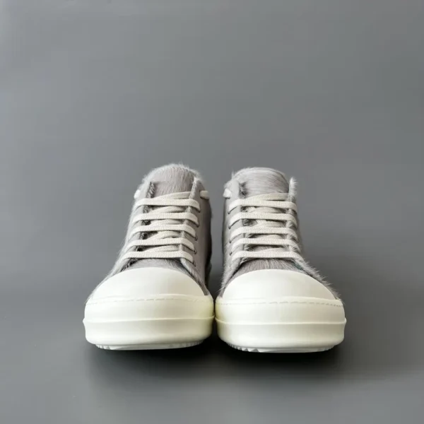 Rick Owens gray horsehair Low cut tie. - Image 2