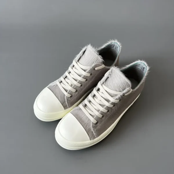 Rick Owens gray horsehair Low cut tie. - Image 8