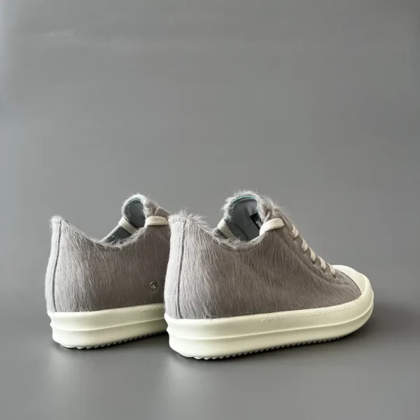 Rick Owens gray horsehair Low cut tie. - Image 4