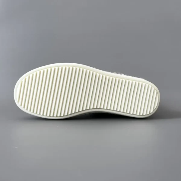 Rick Owens gray horsehair high top tie. - Image 6