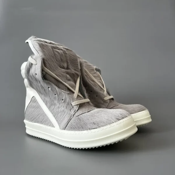 Rick Owens' horsehair is gray white inverted triangle.
  7 - Image 3