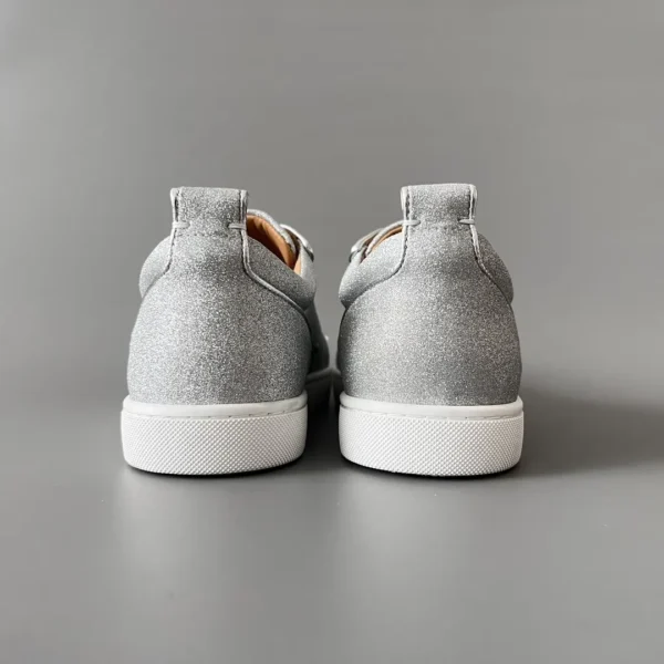 Christian Louboutin Low cut board shoes with silver drill rivets - Image 5