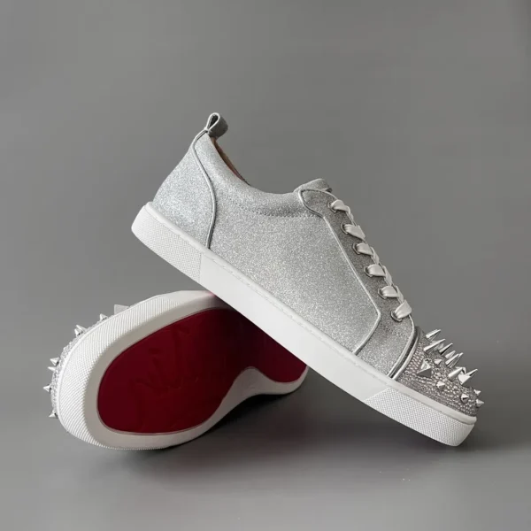 Christian Louboutin Low cut board shoes with silver drill rivets - Image 7