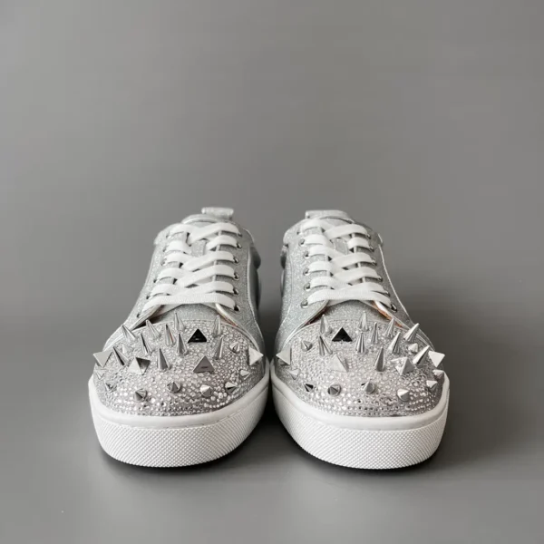 Christian Louboutin Low cut board shoes with silver drill rivets - Image 2