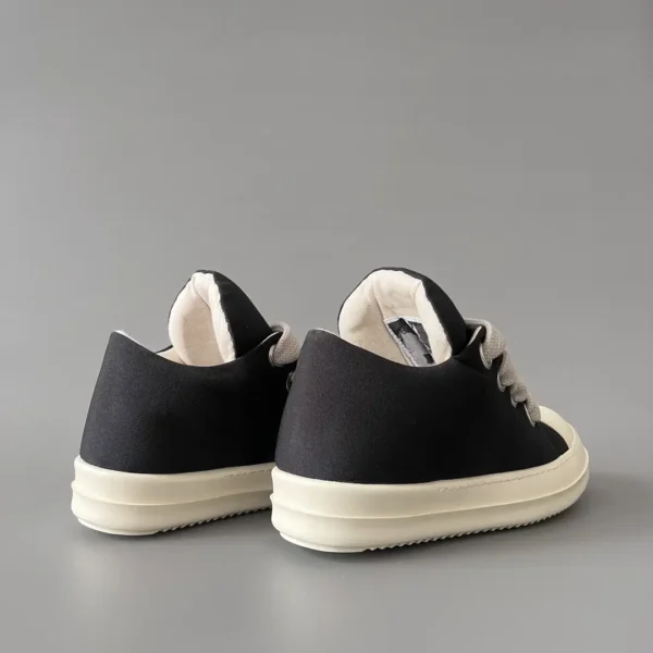 RickOwens DRKSHDW Low cut canvas bread shoes. - Image 4