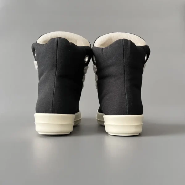 RickOwens DRKSHDW high top canvas bread shoes.
number - Image 4
