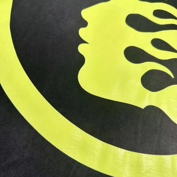 HELLSTAR Fluorescent Yellow S-Logo Black Short Sleeve - Image 11