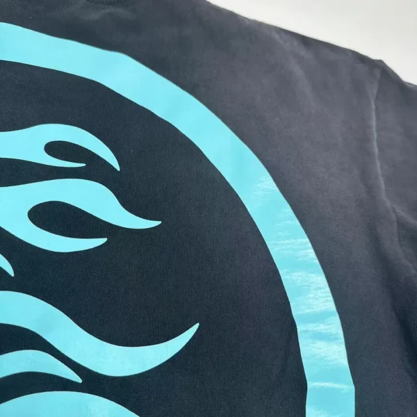 HELLSTAR Light Blue S-Logo Black Short - Image 10