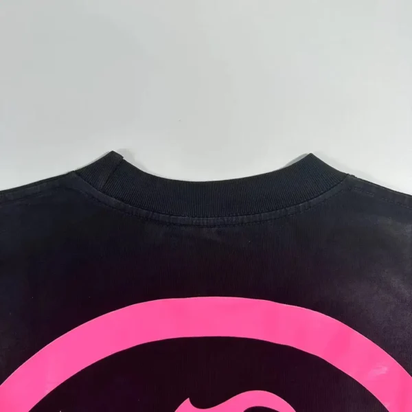 HELLSTAR Pink S-Logo Black Short Sleeve - Image 8