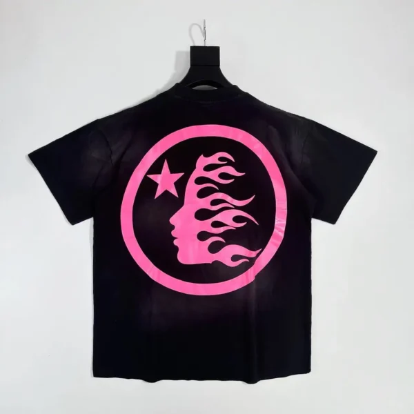 HELLSTAR Pink S-Logo Black Short Sleeve - Image 2