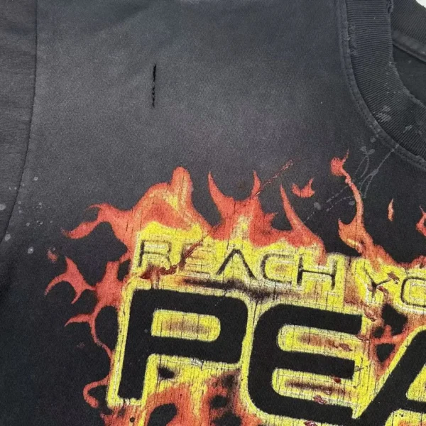 HELLSTAR Flame Skull PEACE Short Sleeve - Image 4