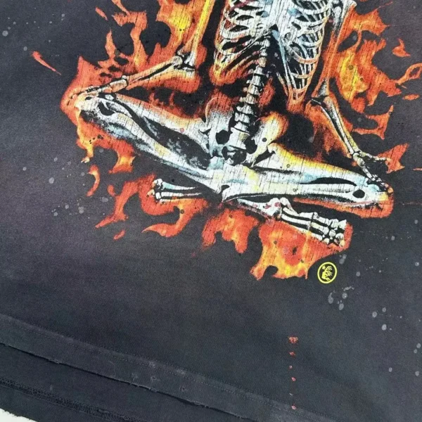 HELLSTAR Flame Skull PEACE Short Sleeve - Image 7