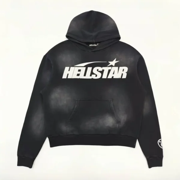 HELLSTAR Classic Letter Black Hoodie