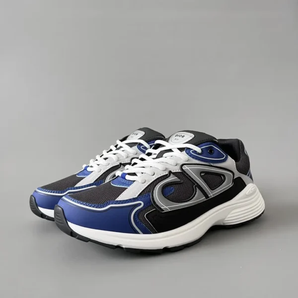Dior B   Low cut Sports and Leisure Shoes Black and Blue Couple's Style