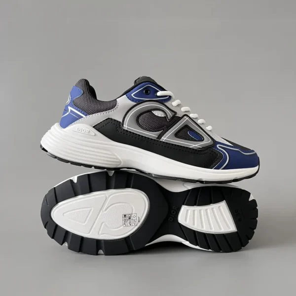 Dior B   Low cut Sports and Leisure Shoes Black and Blue Couple's Style - Image 6