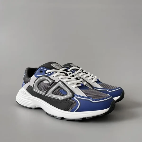 Dior B   Low cut Sports and Leisure Shoes Black and Blue Couple's Style - Image 3