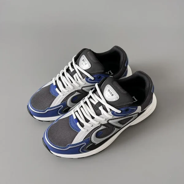Dior B   Low cut Sports and Leisure Shoes Black and Blue Couple's Style - Image 8