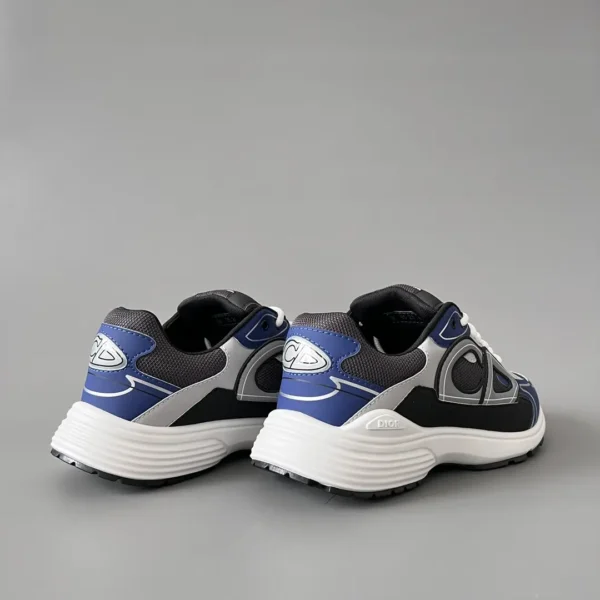 Dior B   Low cut Sports and Leisure Shoes Black and Blue Couple's Style - Image 4