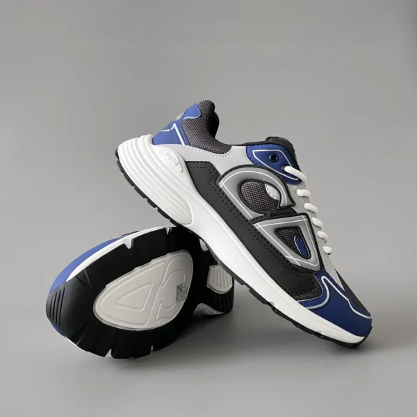 Dior B   Low cut Sports and Leisure Shoes Black and Blue Couple's Style - Image 7