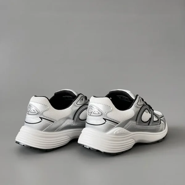 Dior B   Low cut Sports and Leisure Shoes Silver Black Couple's Style - Image 4
