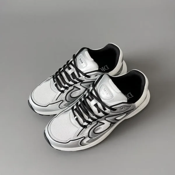Dior B   Low cut Sports and Leisure Shoes Silver Black Couple's Style - Image 8