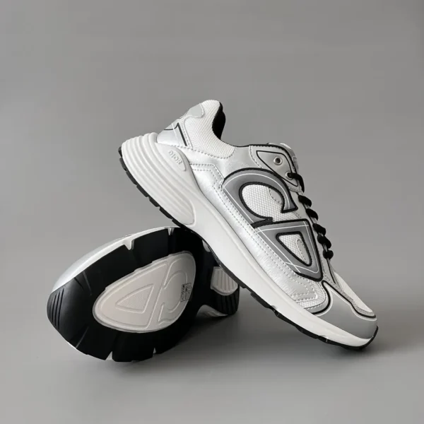Dior B   Low cut Sports and Leisure Shoes Silver Black Couple's Style - Image 7