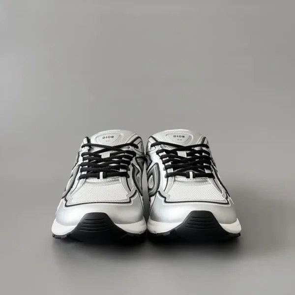 Dior B   Low cut Sports and Leisure Shoes Silver Black Couple's Style - Image 2