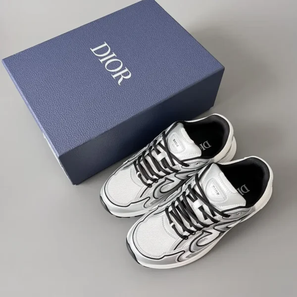Dior B   Low cut Sports and Leisure Shoes Silver Black Couple's Style - Image 9