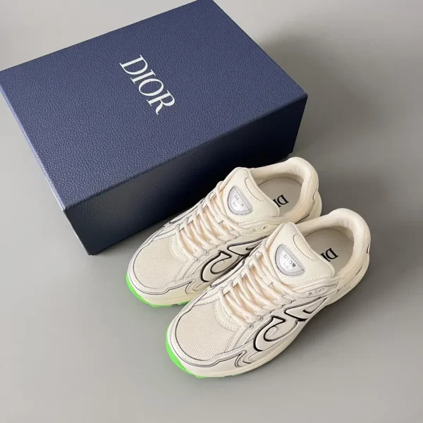 Dior B   Low cut sports and casual shoes in beige for couples - Image 9