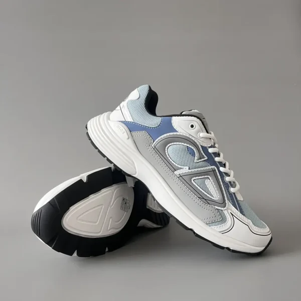 Dior B   Low cut sports and casual shoes in blue and gray for couples - Image 7