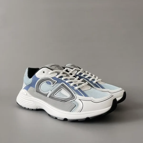Dior B   Low cut sports and casual shoes in blue and gray for couples - Image 3
