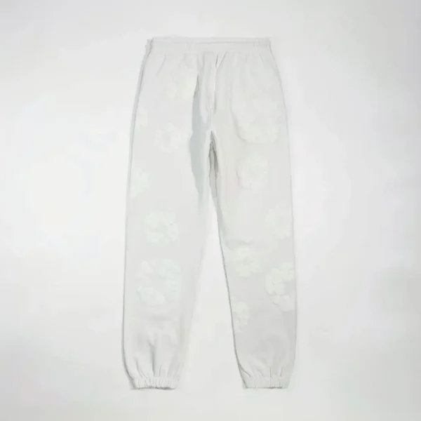 Denim Tears Mono White Cotton Flower Sanitary Pants - Image 2