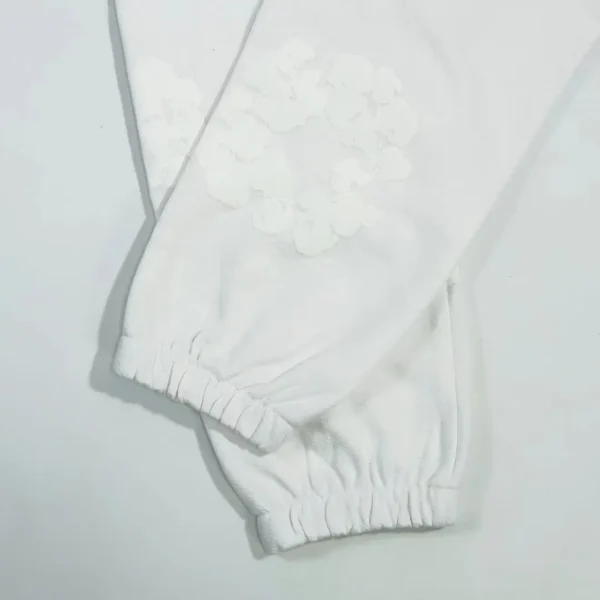Denim Tears Mono White Cotton Flower Sanitary Pants - Image 7