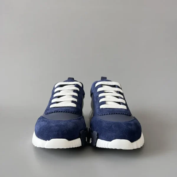 Hermes Bouncing Low cut round toe lace up casual shoes deep - Image 2
