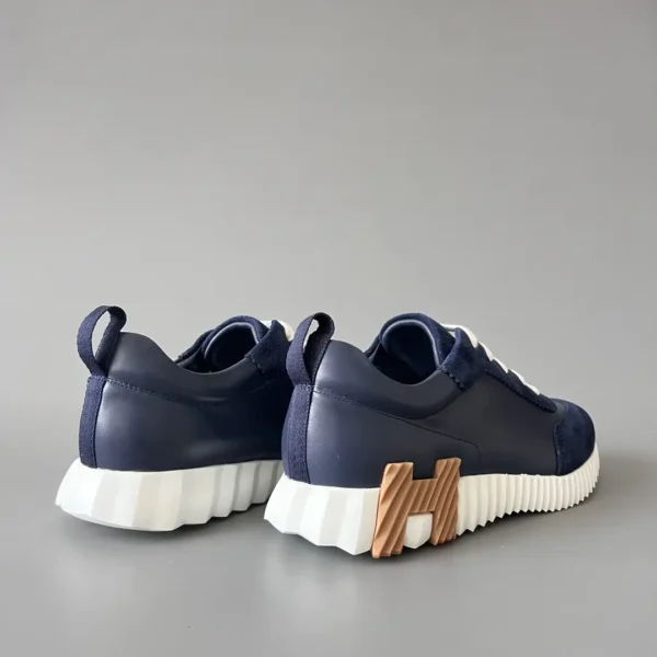 Hermes Bouncing Low cut round toe lace up casual shoes deep - Image 4