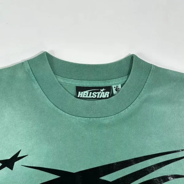 Hellstar black and white S-logo green short sleeved shirt
* - Image 3